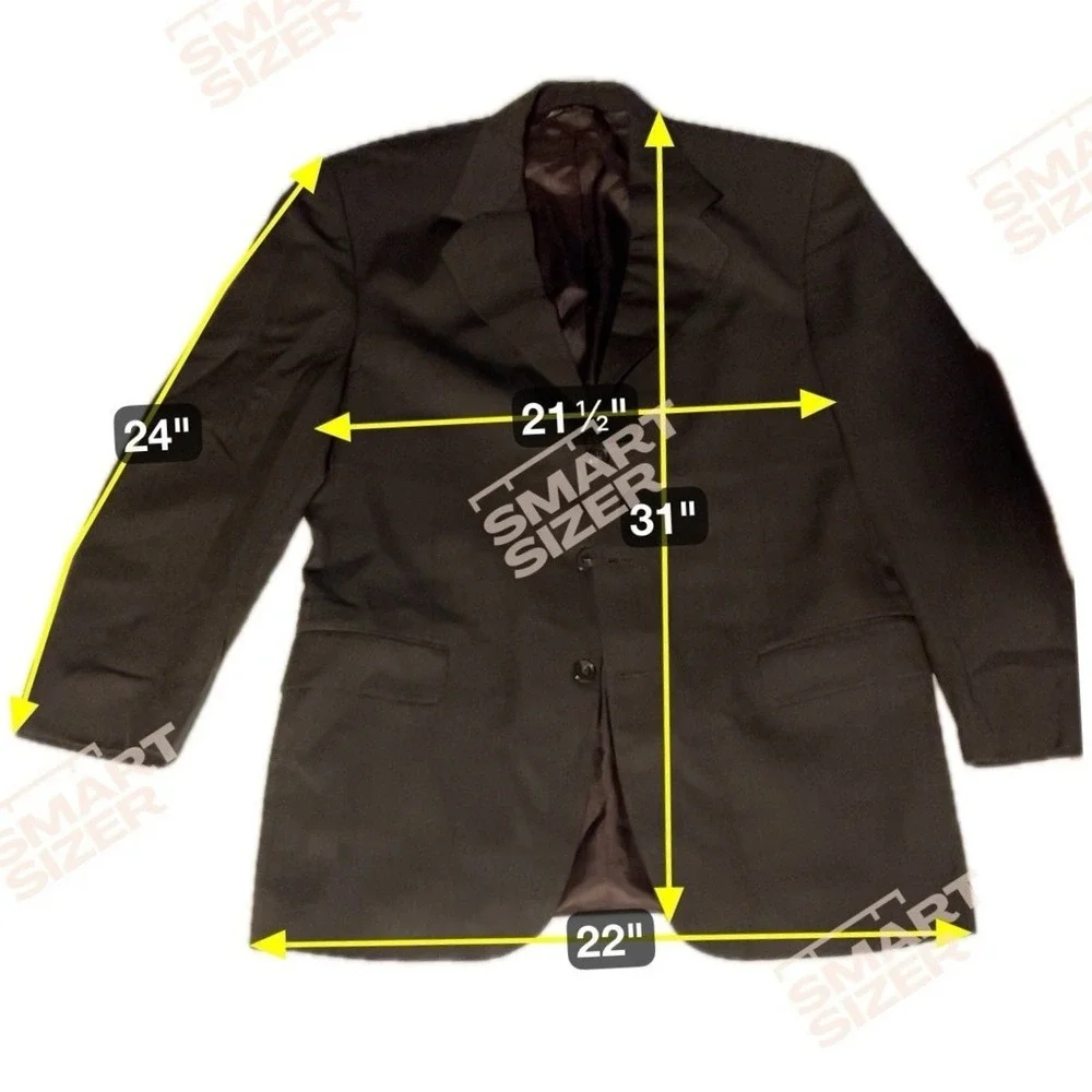 Jack Victor Montreal Olive Brown Blazer, Men's 42R Sport Coat Canada Virgin Wool
